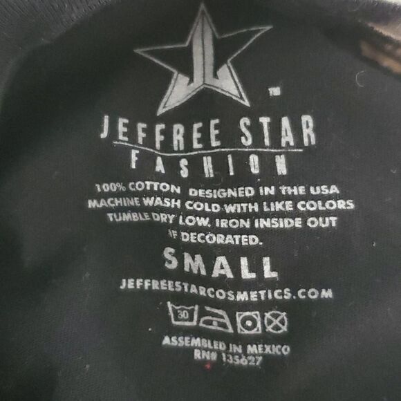 Jefree Star Cosmetics Black Tie Dye Logo Tee Shirt - Picture 5 of 7